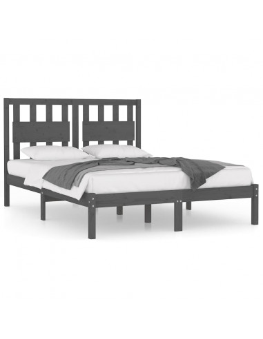 Giroletto Grigio in Legno Massello di Pino 200x200 cm