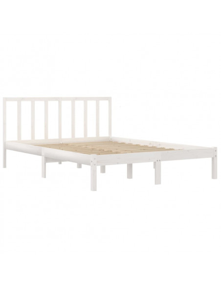 Giroletto Bianco in Legno Massello di Pino 140x200 cm