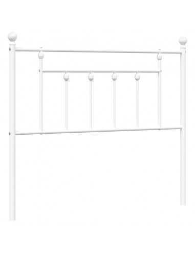 Testiera in Metallo Bianco 100 cm