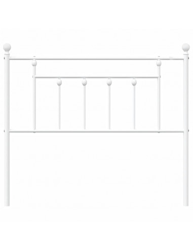 Testiera in Metallo Bianco 100 cm