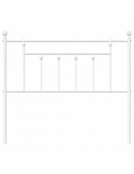 Testiera in Metallo Bianco 100 cm