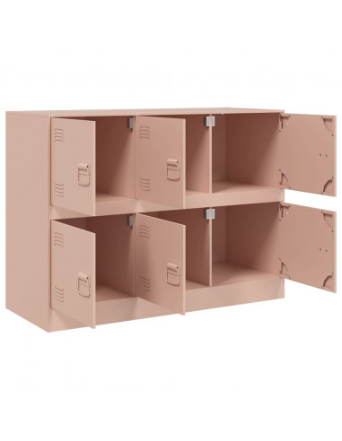 Credenza Rosa 99x39x73 cm in Acciaio