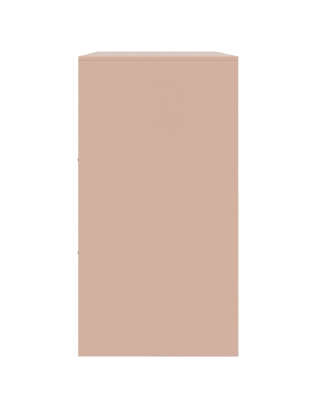 Credenza Rosa 99x39x73 cm in Acciaio