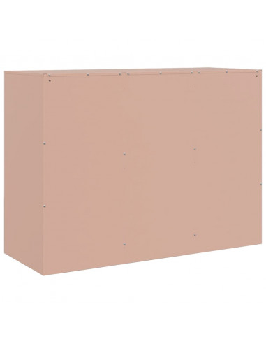 Credenza Rosa 99x39x73 cm in Acciaio