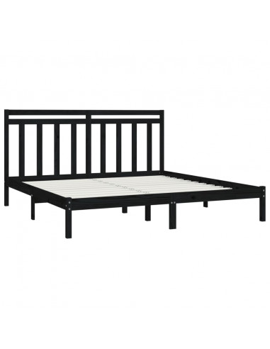 Giroletto Nero in Legno Massello 200x200 cm