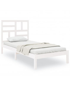 Giroletto Bianco in Legno Massello 90x200 cm 2