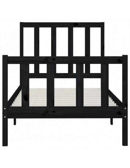 Giroletto Nero in Legno Massello 100x200 cm