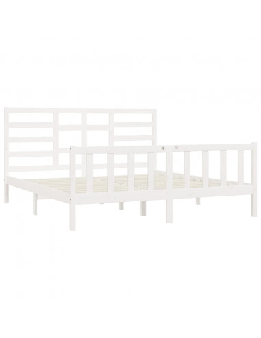 Giroletto Bianco in Legno Massello di Pino 200x200 cm