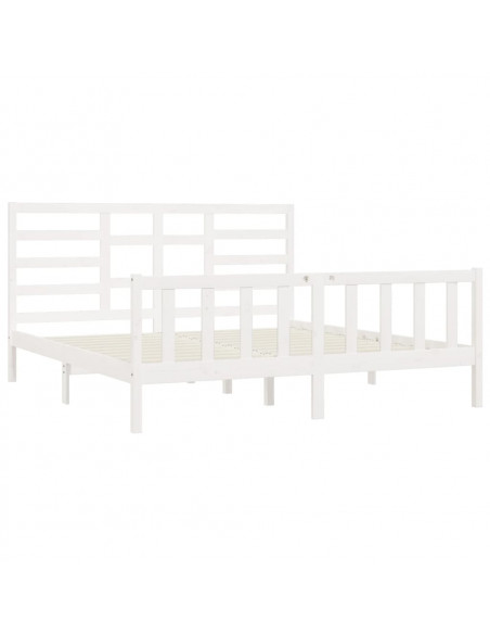 Giroletto Bianco in Legno Massello di Pino 200x200 cm