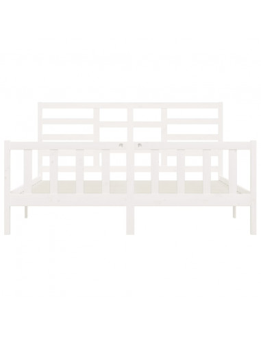 Giroletto Bianco in Legno Massello di Pino 200x200 cm