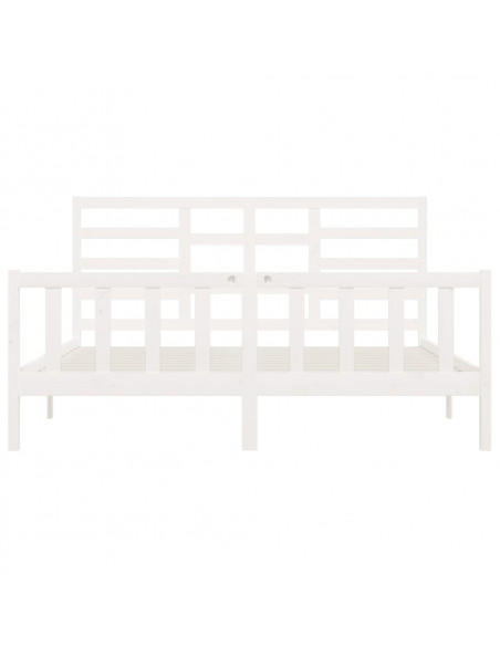 Giroletto Bianco in Legno Massello di Pino 200x200 cm