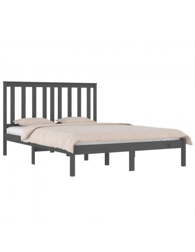 Giroletto Grigio in Legno Massello di Pino 200x200 cm