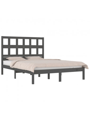 Giroletto Grigio in Legno Massello di Pino 200x200 cm