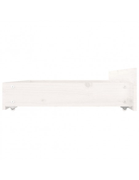 Giroletto con Cassetti Bianco 150x200 cm King Size