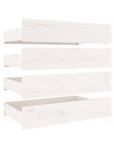 Giroletto con Cassetti Bianco 150x200 cm Super King 2