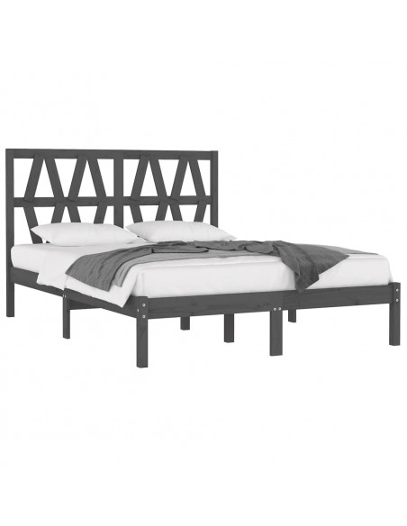 Giroletto Grigio in Legno Massello di Pino 200x200 cm