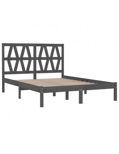 Giroletto Grigio in Legno Massello di Pino 200x200 cm