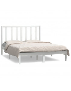 Giroletto Bianco in Legno Massello di Pino 140x190 cm 2