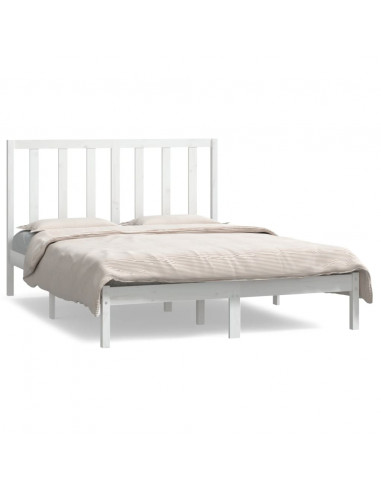 Giroletto Bianco in Legno Massello di Pino 140x190 cm