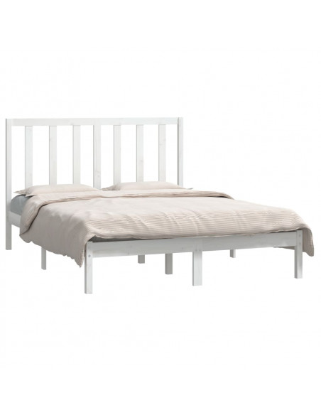 Giroletto Bianco in Legno Massello di Pino 140x190 cm