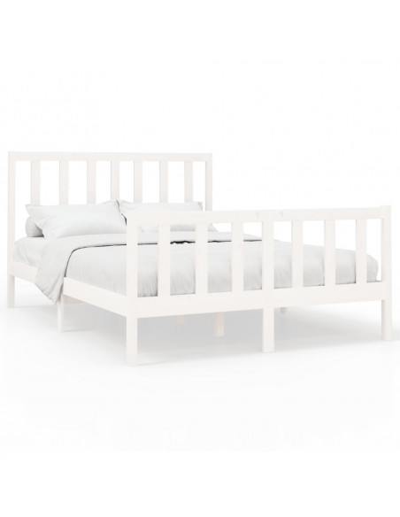 Giroletto Bianco in Legno Massello di Pino 140x190 cm