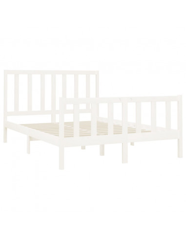 Giroletto Bianco in Legno Massello di Pino 140x190 cm