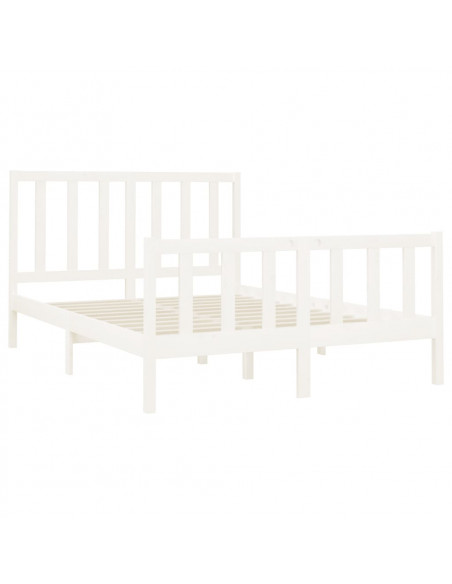Giroletto Bianco in Legno Massello di Pino 140x190 cm