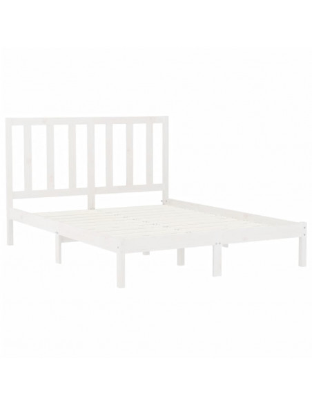 Giroletto Bianco in Legno Massello 160x200 cm