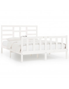 Giroletto Bianco in Legno Massello di Pino 120x200 cm 2