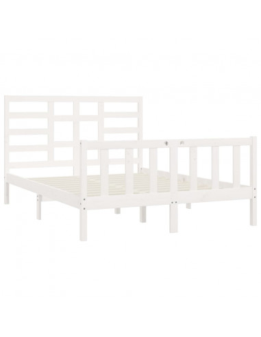 Giroletto Bianco in Legno Massello di Pino 140x200 cm