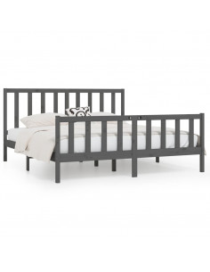 Giroletto Grigio in Legno Massello 200x200 cm 2