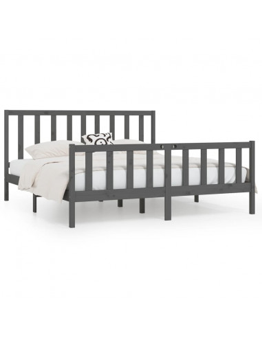 Giroletto Grigio in Legno Massello 200x200 cm