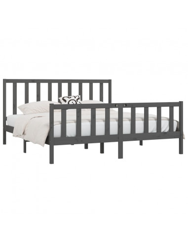 Giroletto Grigio in Legno Massello 200x200 cm