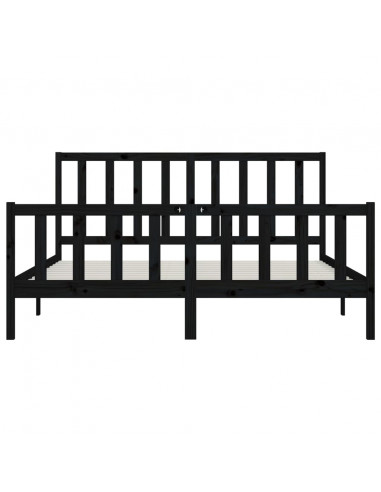 Giroletto Nero in Legno Massello 200x200 cm