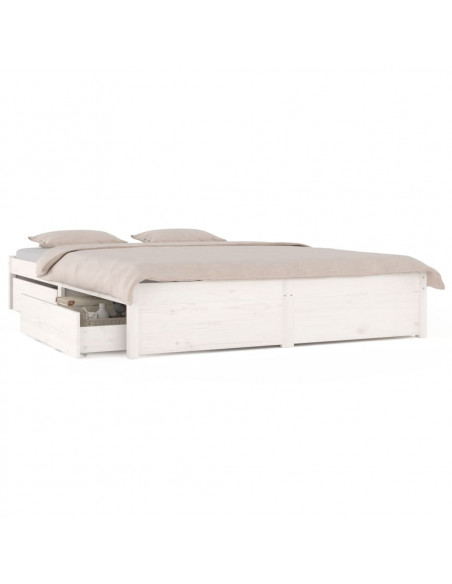 Giroletto con Cassetti Bianco 140x190 cm