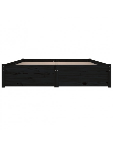 Giroletto con Cassetti Nero 140x190 cm