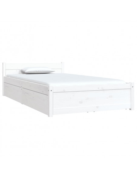 Giroletto Bianco con Cassetti 90x190 cm Single