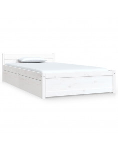 Giroletto con Cassetti Bianco 90x200 cm 2