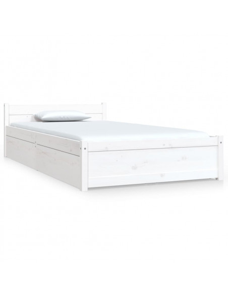 Giroletto con Cassetti Bianco 90x200 cm