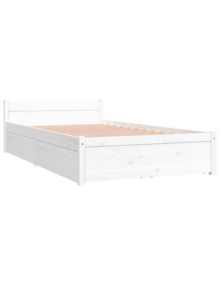 Giroletto con Cassetti Bianco 90x200 cm