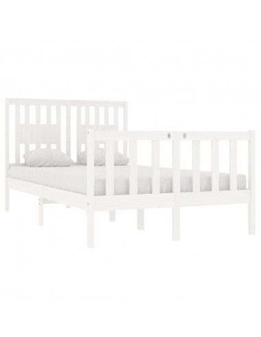 Giroletto Bianco in Legno Massello 120x190 cm Small Double