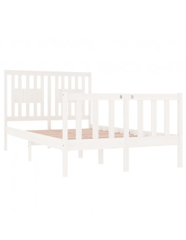 Giroletto Bianco in Legno Massello 120x190 cm Small Double