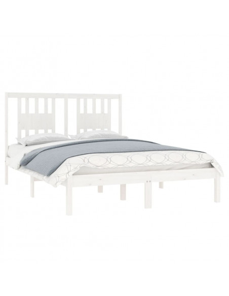 Giroletto Bianco in Legno Massello di Pino 140x190 cm