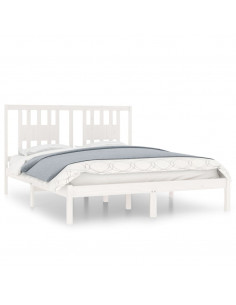 Giroletto Bianco in Legno Massello di Pino 140x200 cm 2