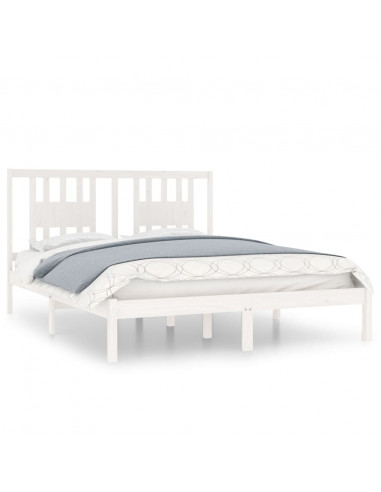 Giroletto Bianco in Legno Massello di Pino 140x200 cm