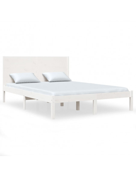 Giroletto Bianco in Legno Massello di Pino 140x200 cm
