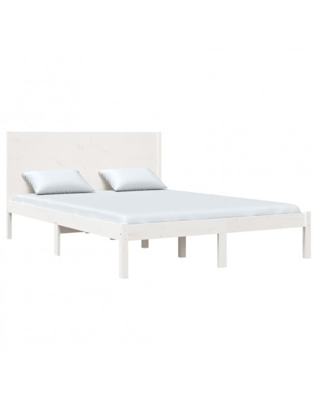 Giroletto Bianco in Legno Massello di Pino 140x200 cm