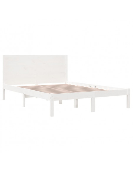 Giroletto Bianco in Legno Massello di Pino 140x200 cm