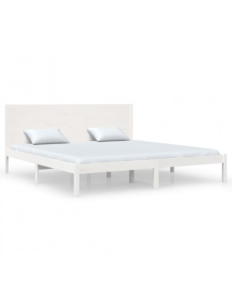Giroletto Bianco in Legno Massello di Pino 200x200 cm
