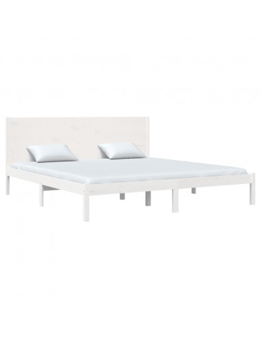 Giroletto Bianco in Legno Massello di Pino 200x200 cm